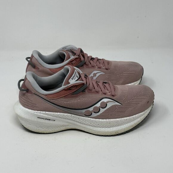 Saucony Triumph 21 Shoes Womens 8.5 Dusty Rose Pink Running  Saucony Triumph 21 Shoes Womens 8.5 Dusty Rose Pink Running Walking Sneakers main image 1